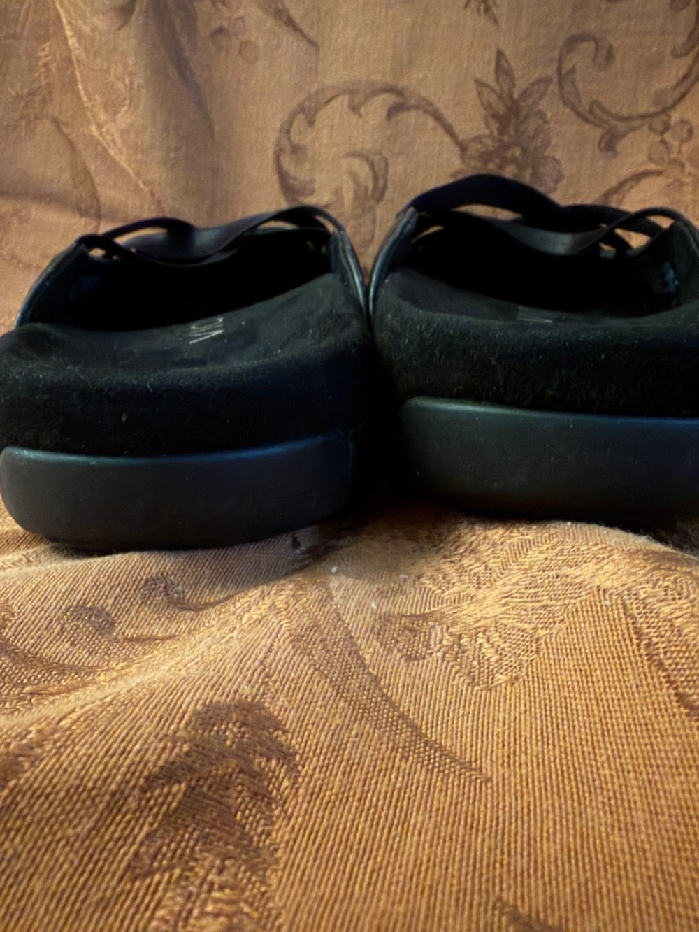 Vionic Claire Black Slip On Leather Flat Mule Size 9 - Picture 12 of 15